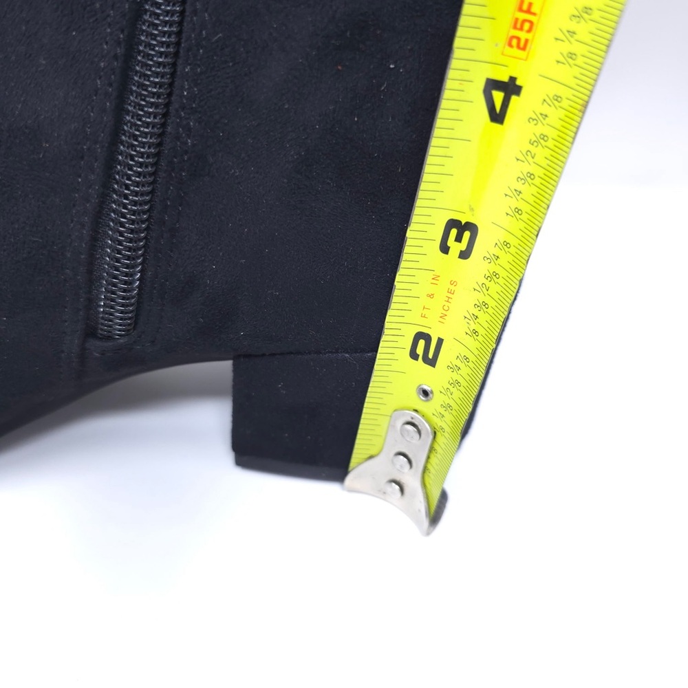 On 34th Gabriella Boots Black Faux Suede Knee High - Picture 5 of 9